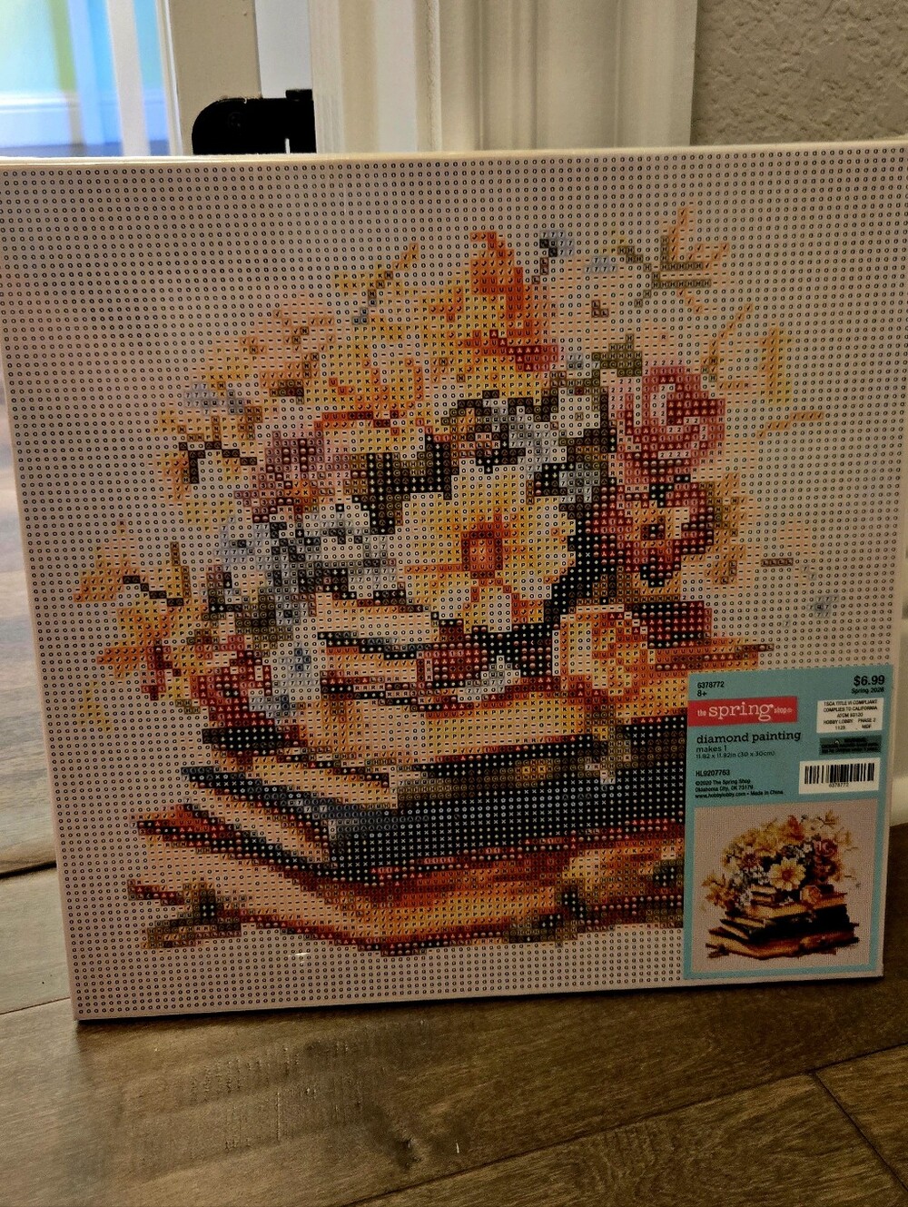 Stacked Books Diamond Painting Kit, Brand New, Canvas Diamond Art, Book Theme